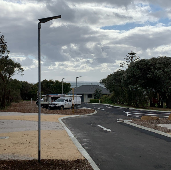 Solar-lighting-installation-caravan-park_SSA-Series-Solar-Streetlights_Integrated-Power