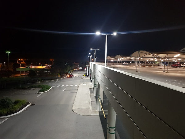 LED rooftop car park lighting at shopping centre-SL2 Series streetlights