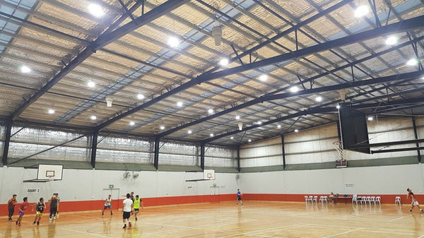led highbay upgrade to indoor basketball courts