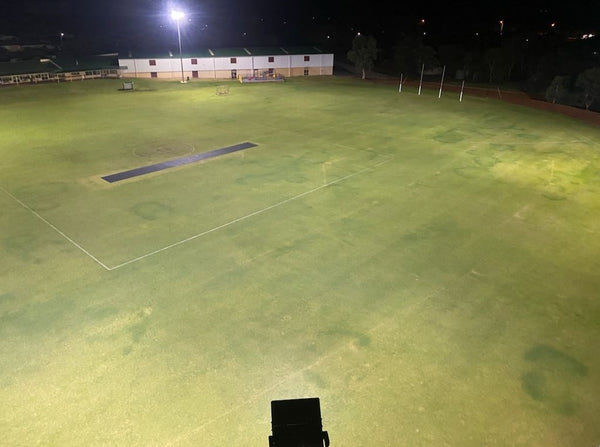 sports oval using HF2 Series floodlights-50 lux average