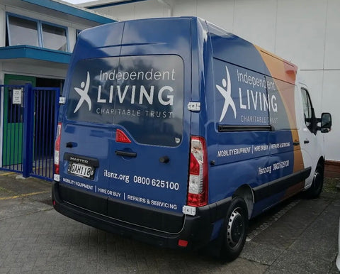 Independent Living branded van vehicle