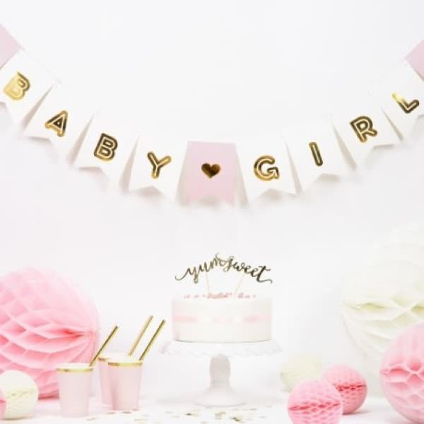 Pink & Gold Baby Shower I Gorgeous Baby Shower Supplies UK