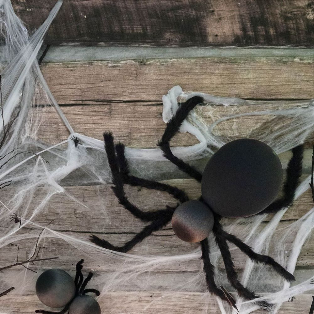 Giant Balloon Spiders I Halloween Party Ideas during Coronavirus I My Dream Party Shop