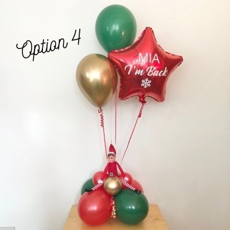 Option 4 Naughty Elf Balloons I My Dream Party Shop Ruislip