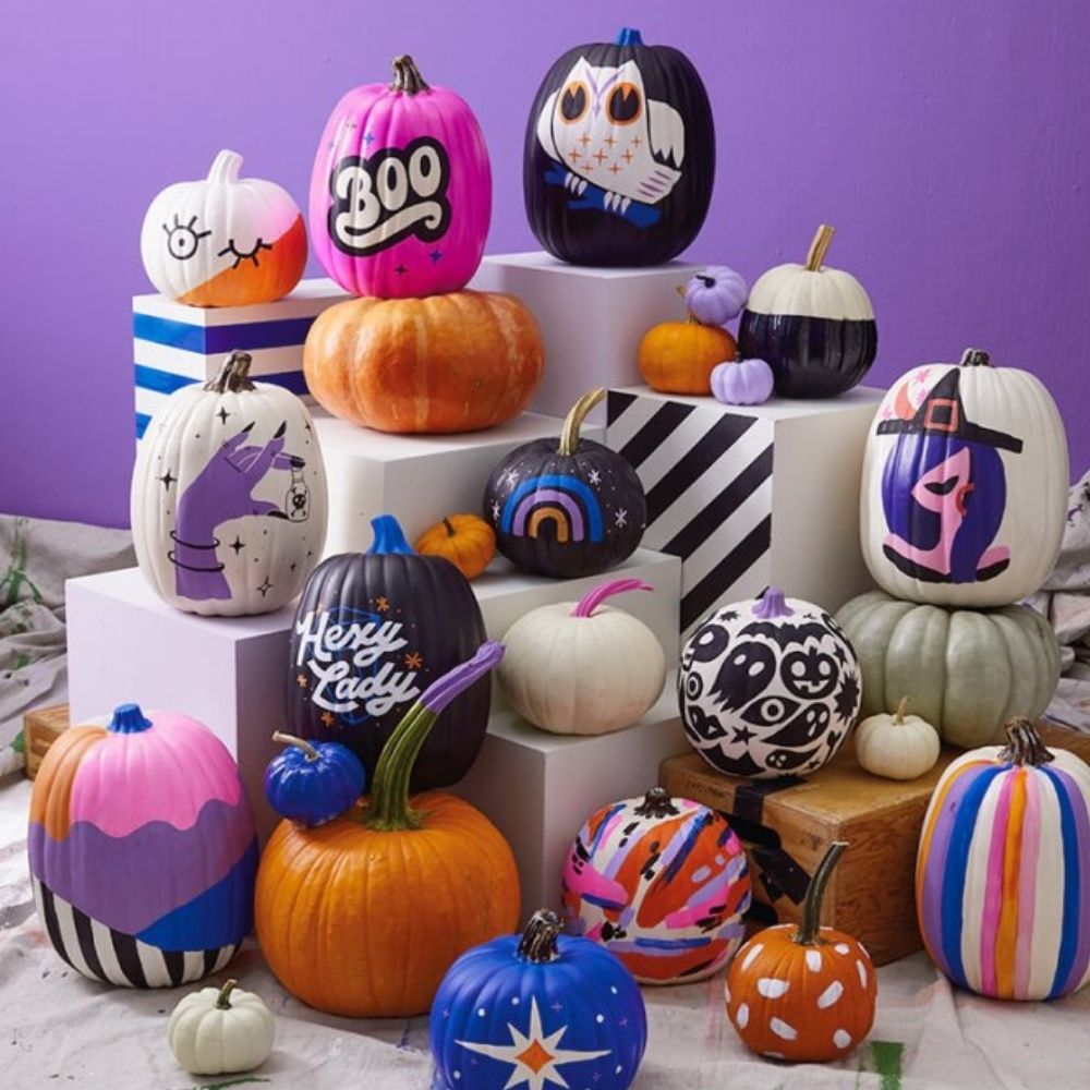 Painted Pumpkins I Halloween Party Ideas During Covid I My Dream Party Shop