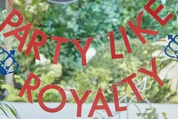 Party Like Royalty Banner I Royal Coronation Party Decorations I My Dream Party Shop