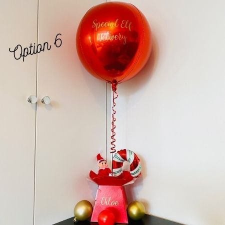 Elf Arrival Helium Balloon with Candy Cane I Elves Behavin Badly I Collection Ruislip I My Dream Party Shop