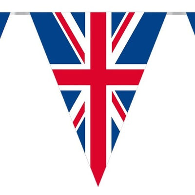 Large Triangle Union Jack Bunting 4 Metres I Olympic Party Decorations