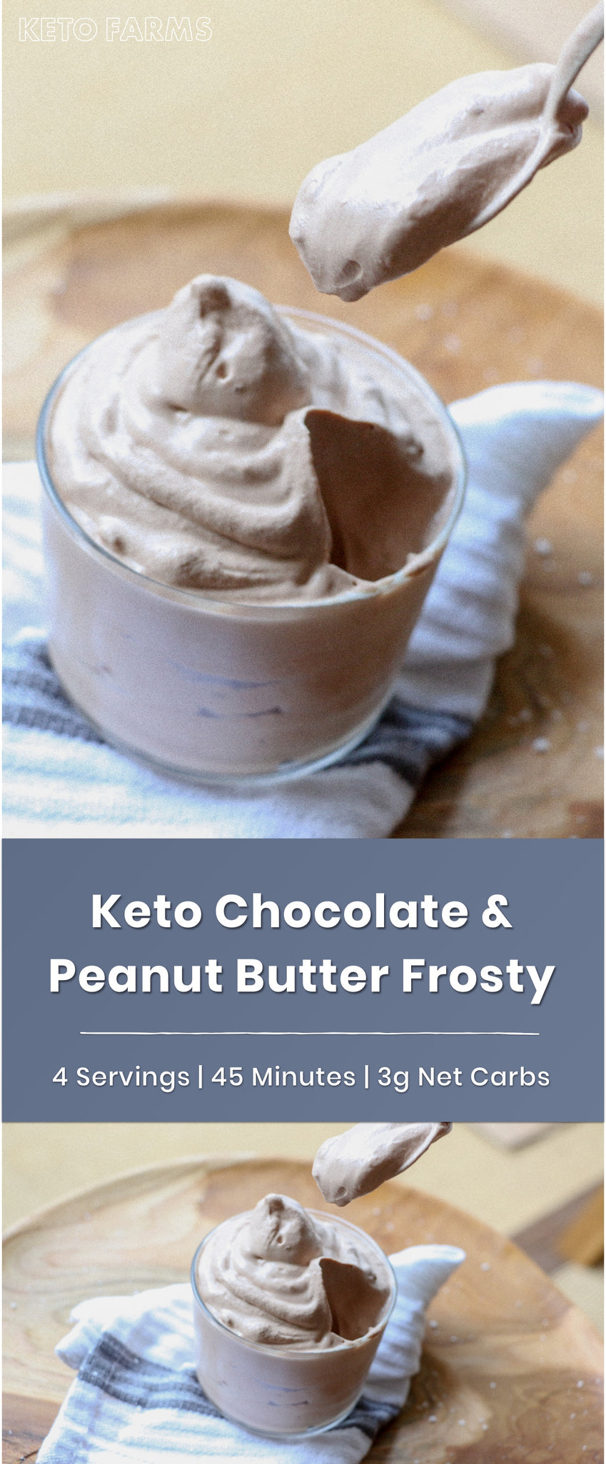 Keto Peanut Butter & Chocolate Frosty