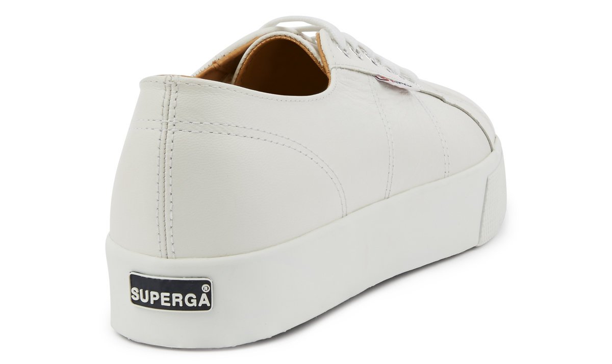 womens 2730 platform sneakers in white nappa leather