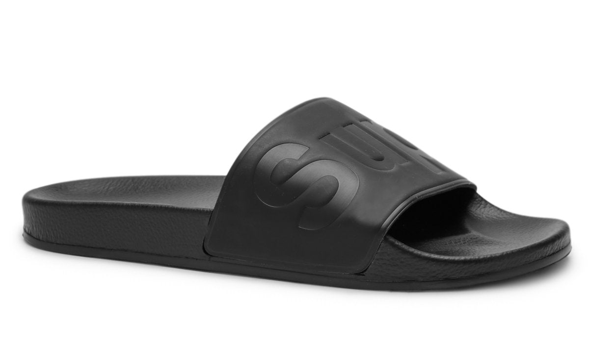 1908 PUU Total Black Slides | Superga 