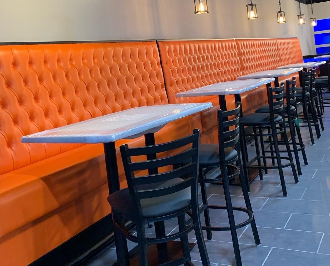 Fully Custom Restaurant Banquette Booth Seating Manufacturing