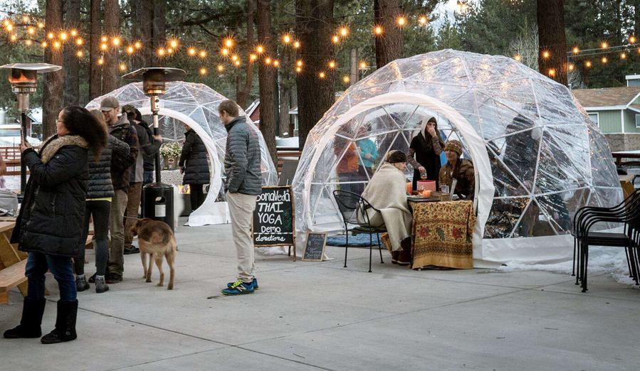 Safe Pod Patio Igloo 6 Person 4M Geodesic Dome Tent Circular Entrance