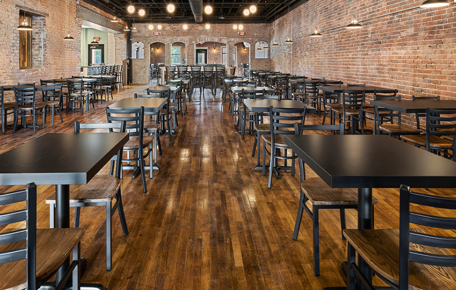 Black Laminate Restaurant Table