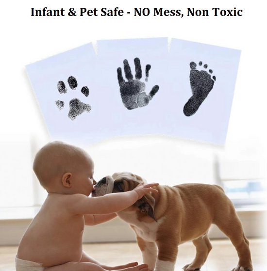 Download Inkless Wipe Baby Kit Hand Foot Print Keepsake Newborn Footprint Handprint Child Baby Keepsakes Announcements Baby Handprint Kit