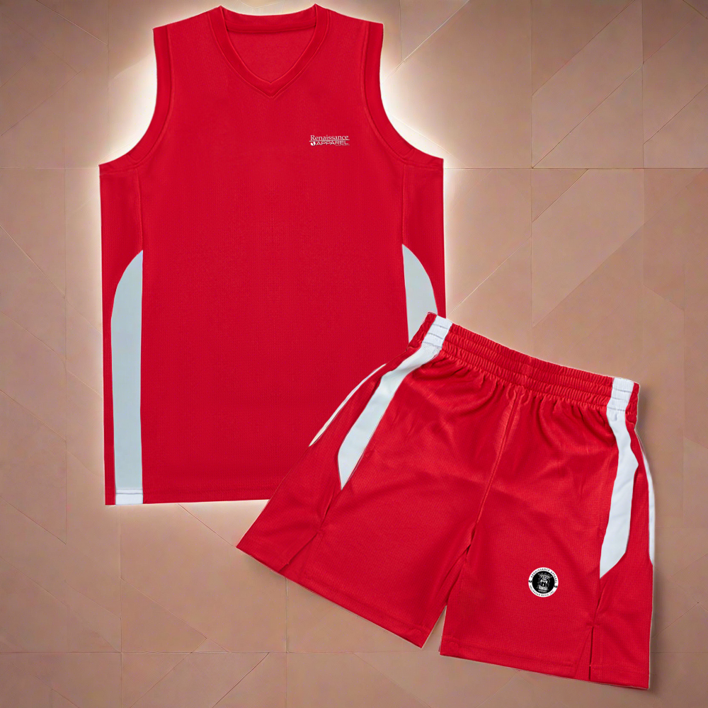 Renaissance Apparel Men's Basketball Suit Jersey & Shorts Set ...