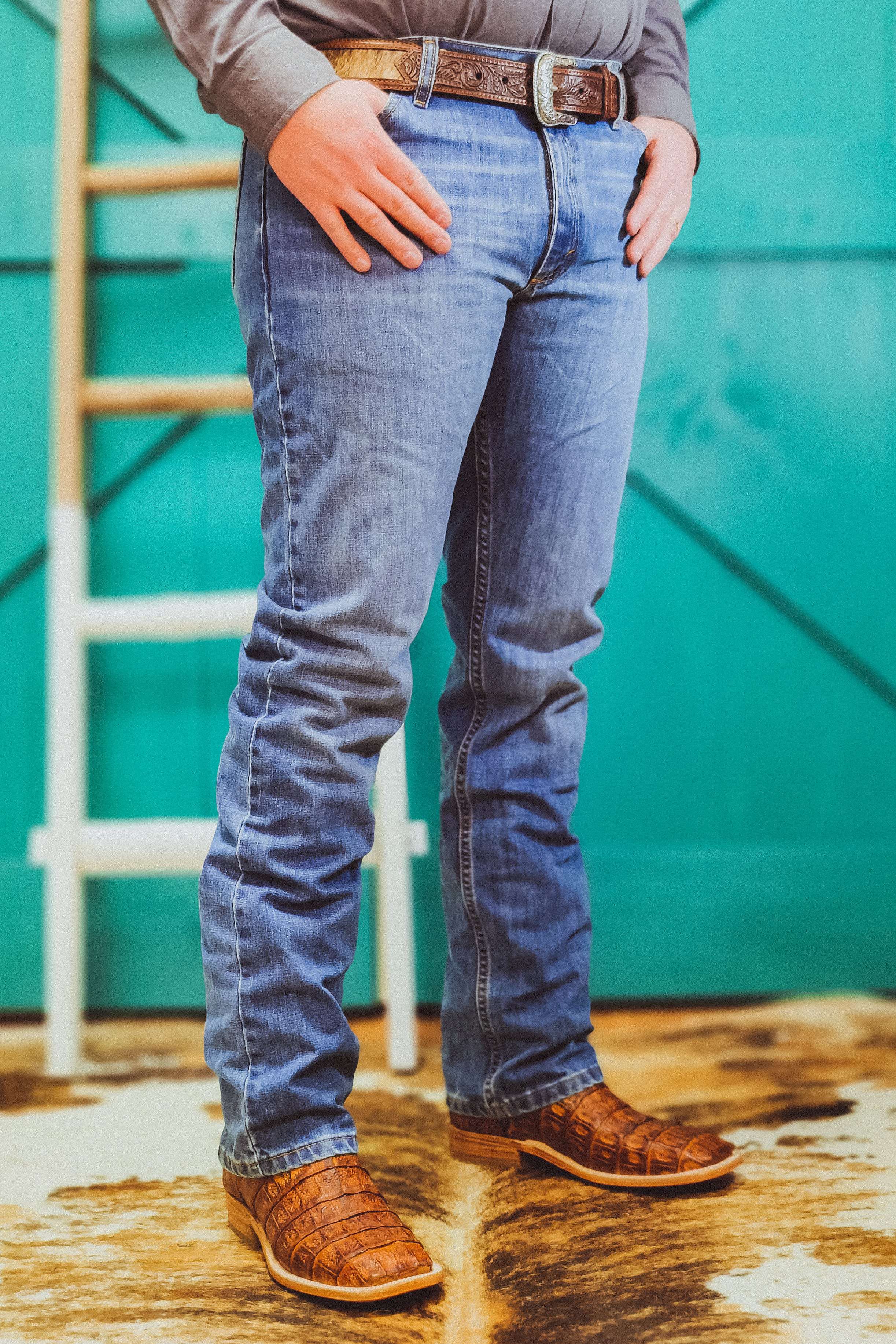 Dark Knight Slim Straight Jeans by Wrangler from The Gritty Cowboy – TGC  Brands