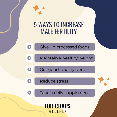 5 ways to increase male fertility
