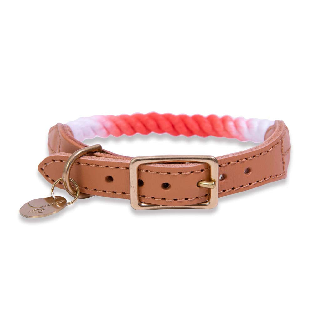  Dog Traction Rope Dog Cat Collar Pure Handmade Genuiner  Leather Pet Collar Necklace Dog Accessories Poodle Bulldog Yorkshire XS :  Pet Supplies