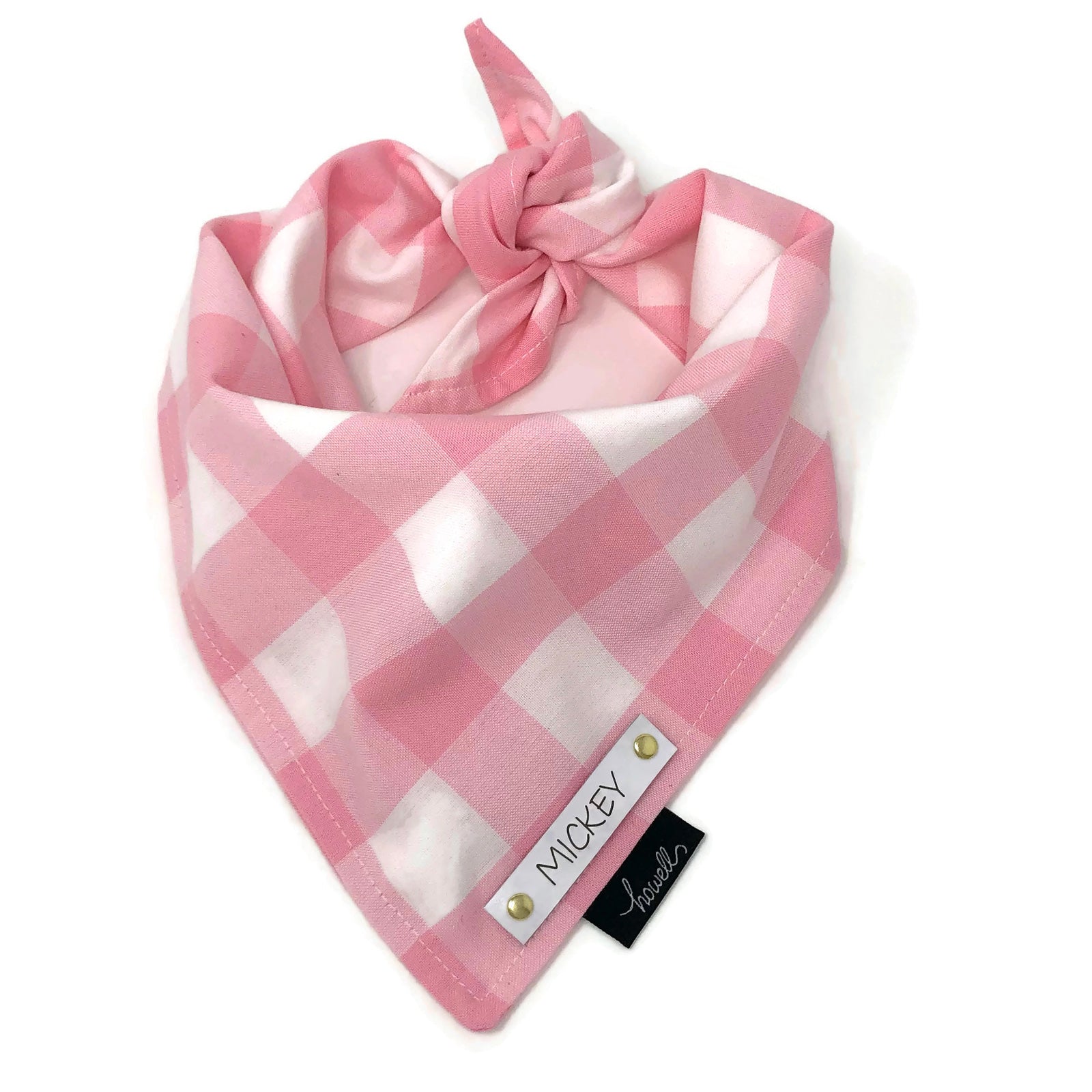 pink dog scarf