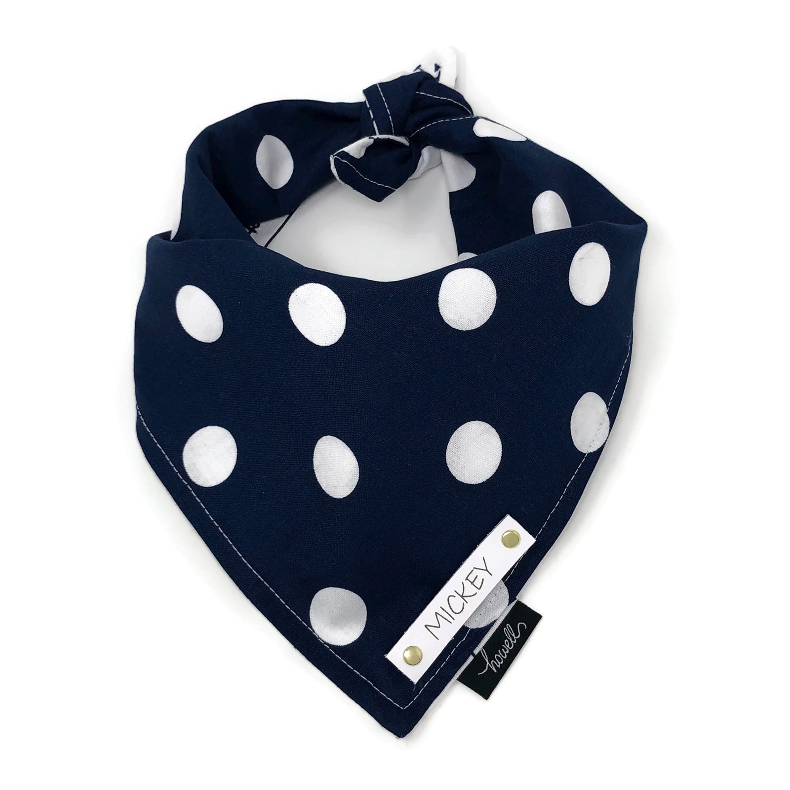 polka dot dog bandana