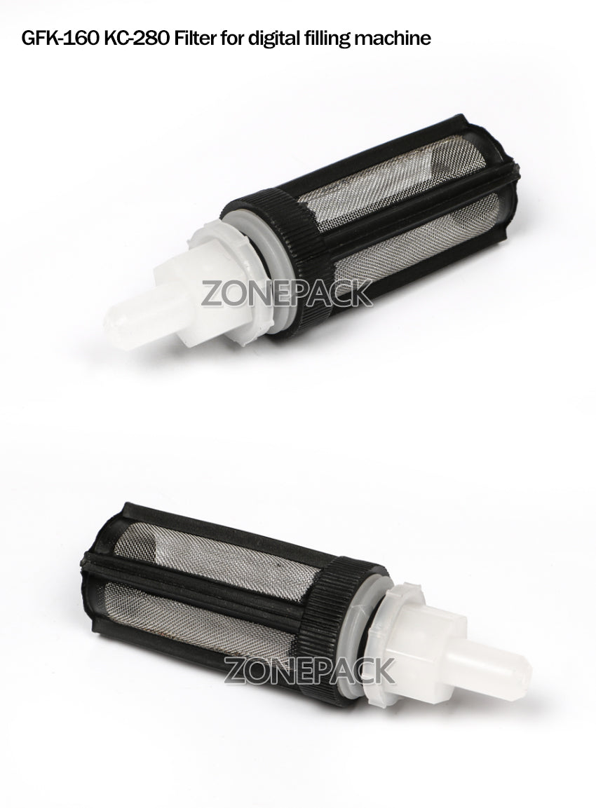 ZONEPACK Easy to Change GFK-160 KC-280 Digital Water Juice Milk Filling Machine Filter