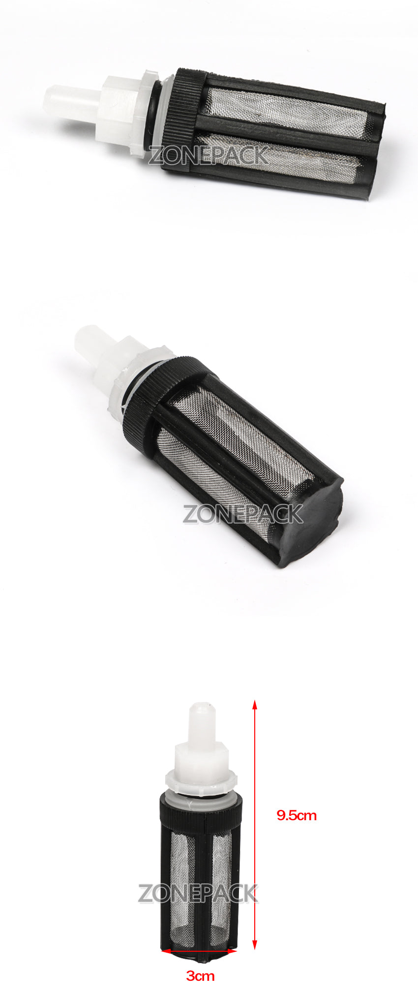 ZONESUN GFK-160 Filling Machine Nozzle Filling Head 2m Tube Filter Accessory Spare Parts