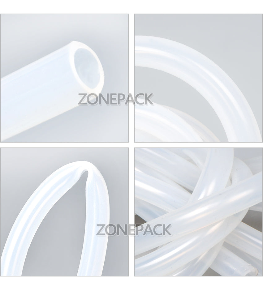 ZONEPACK Length 2m Inside Diameter 7mm Round Tube Connect to Filling Machine Plastic Pipe for Electric Filling Machine