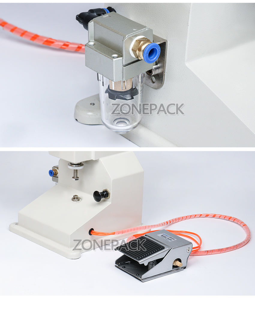 ZONEPACK Pneumatic A02 NEW Ручная разливочная машина (5 ~ 50 мл) для машины для розлива крема, шампуня, косметической жидкости 