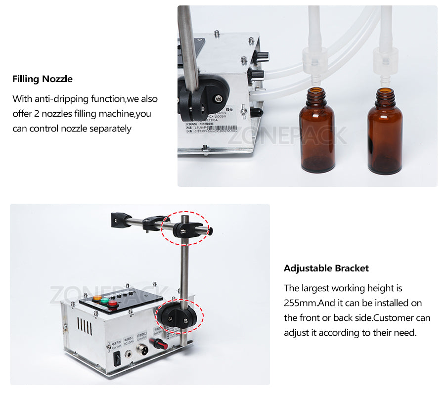 Intelligent induction liquid filling machine Small liquid high-precision heat-resistant filling machine