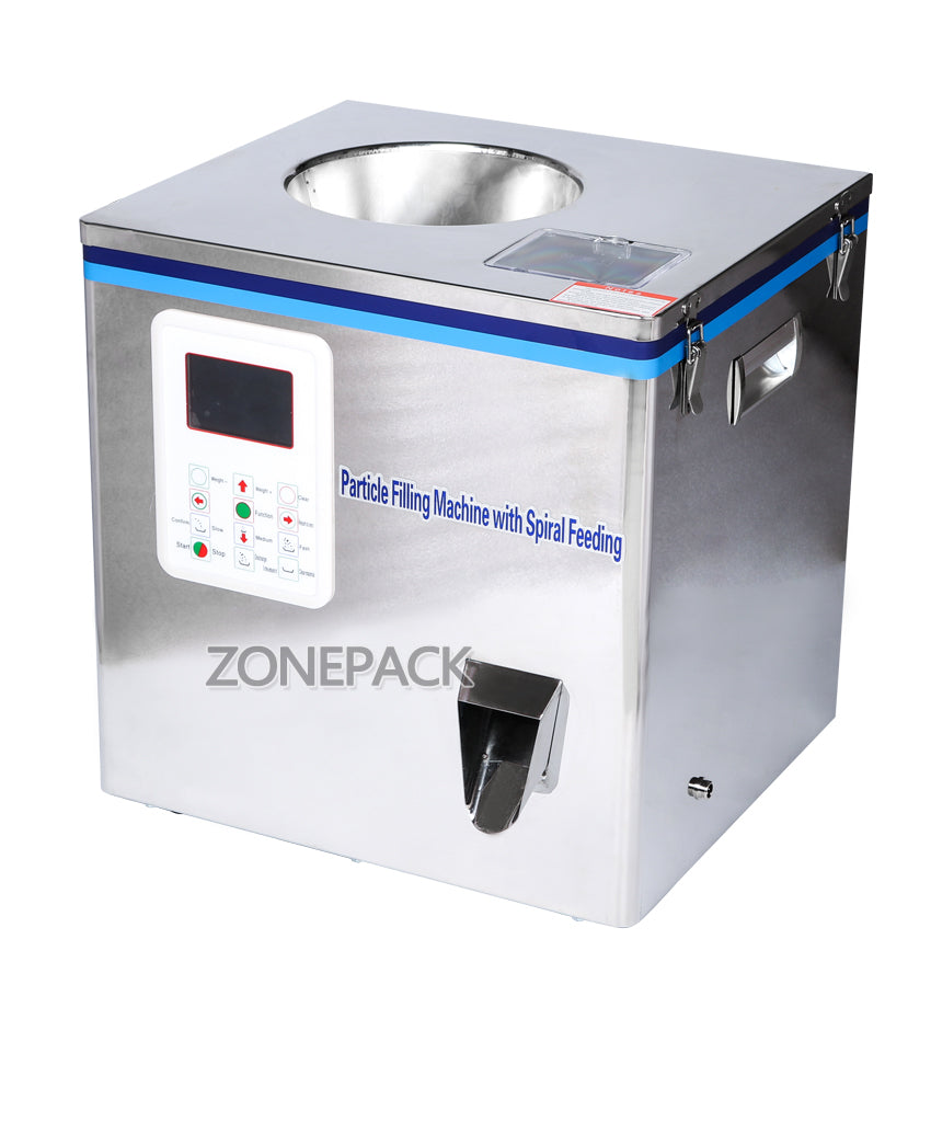 ZONEPACK Tea Filling Machine 1-32g Filling Range Automatic Weighing Machine Powder Filler