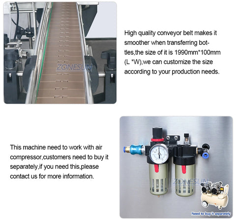 ZONEPACK Automatic Production Line Cans Beverage Beer Arequipe Honey Paste Oil Filling Machine