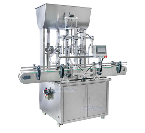 ZONEPACK Automatic Production Line Cans Beverage Beer Arequipe Honey Paste Oil Filling Machine