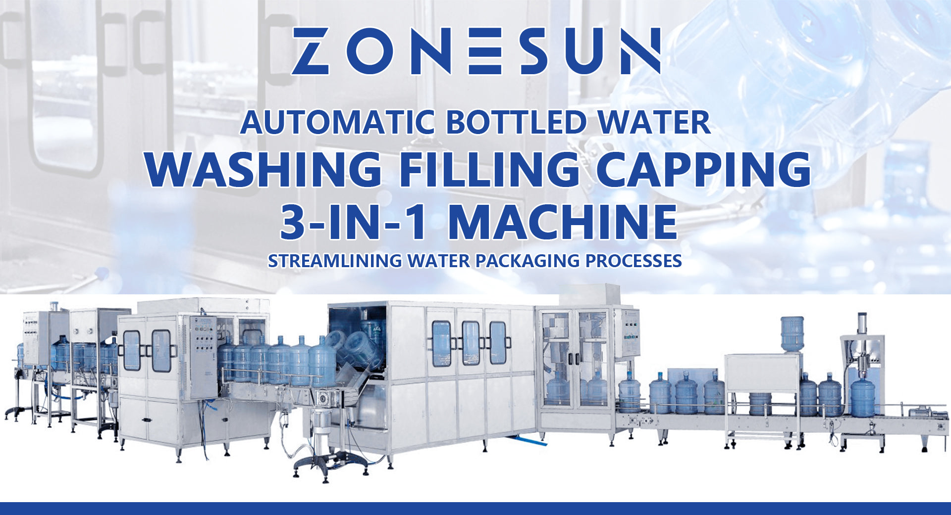 Bottled water filling line