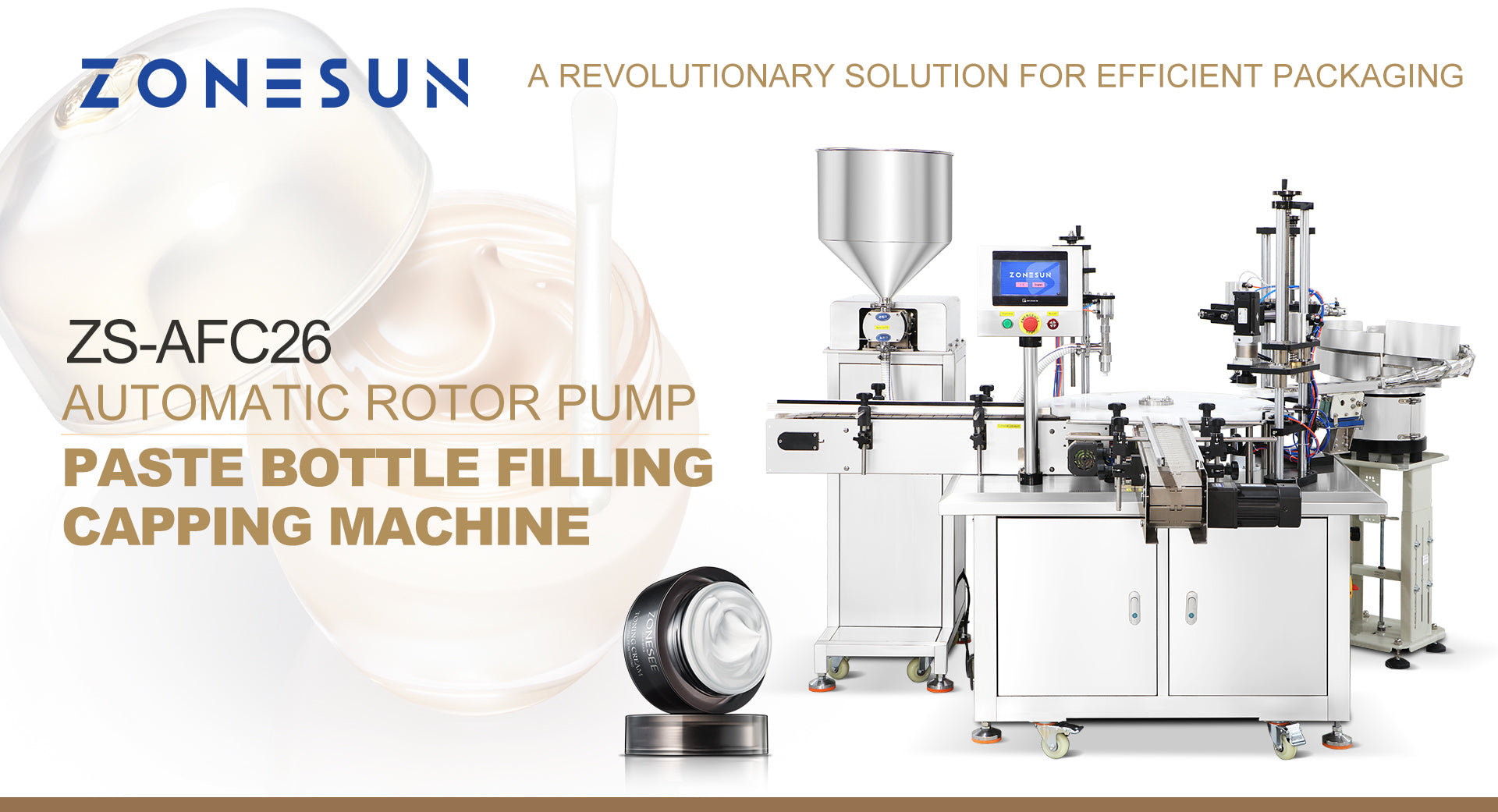 Rotary Pump Paste Filling and Capping  Machine