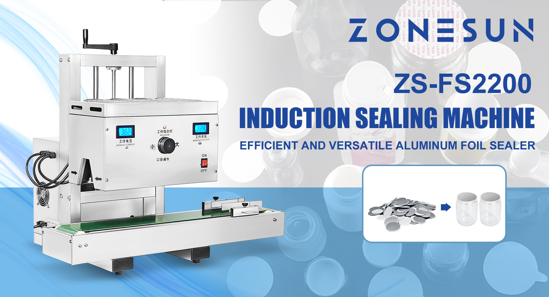 Aluminum foil sealing machine