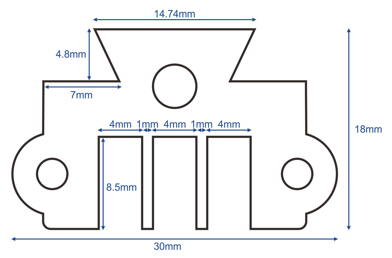 ZONEPACK Mould Holder of Ribbon Printer DY8 HP241 Coding Device Heat Head of Stamping Printer Heat Block Printer Letter Die Cave