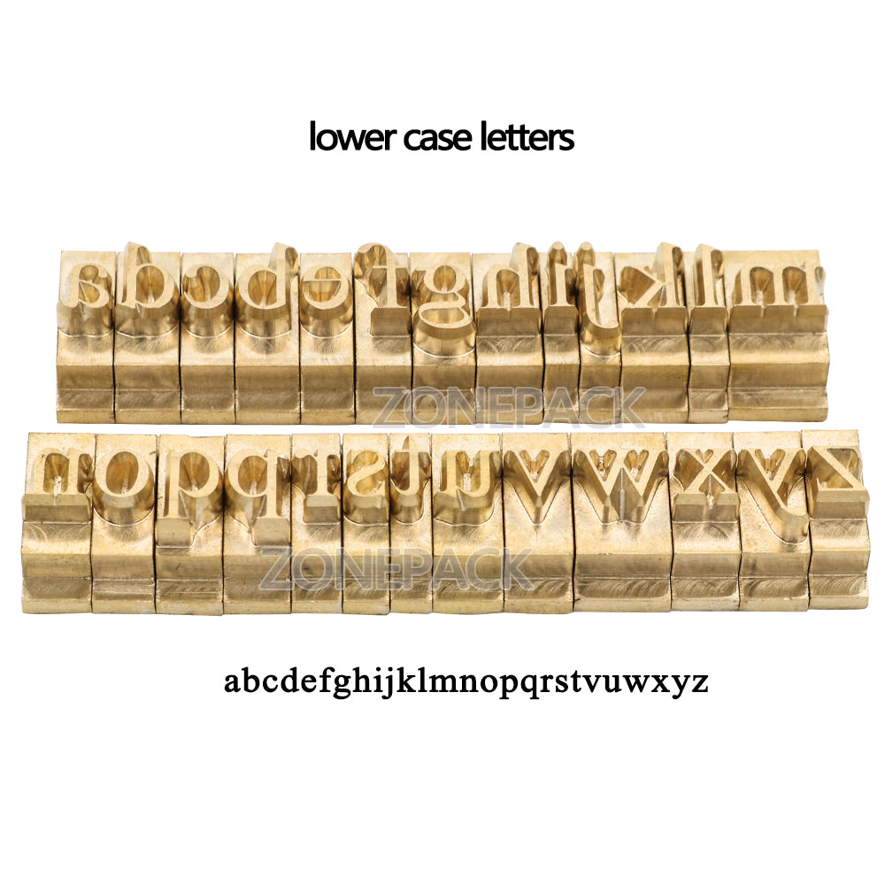 ZONESUN 3mm 6mm 10mm Copper Brass Stamping Flexible Letters Numbers Alphabets Symbols Characters Molds