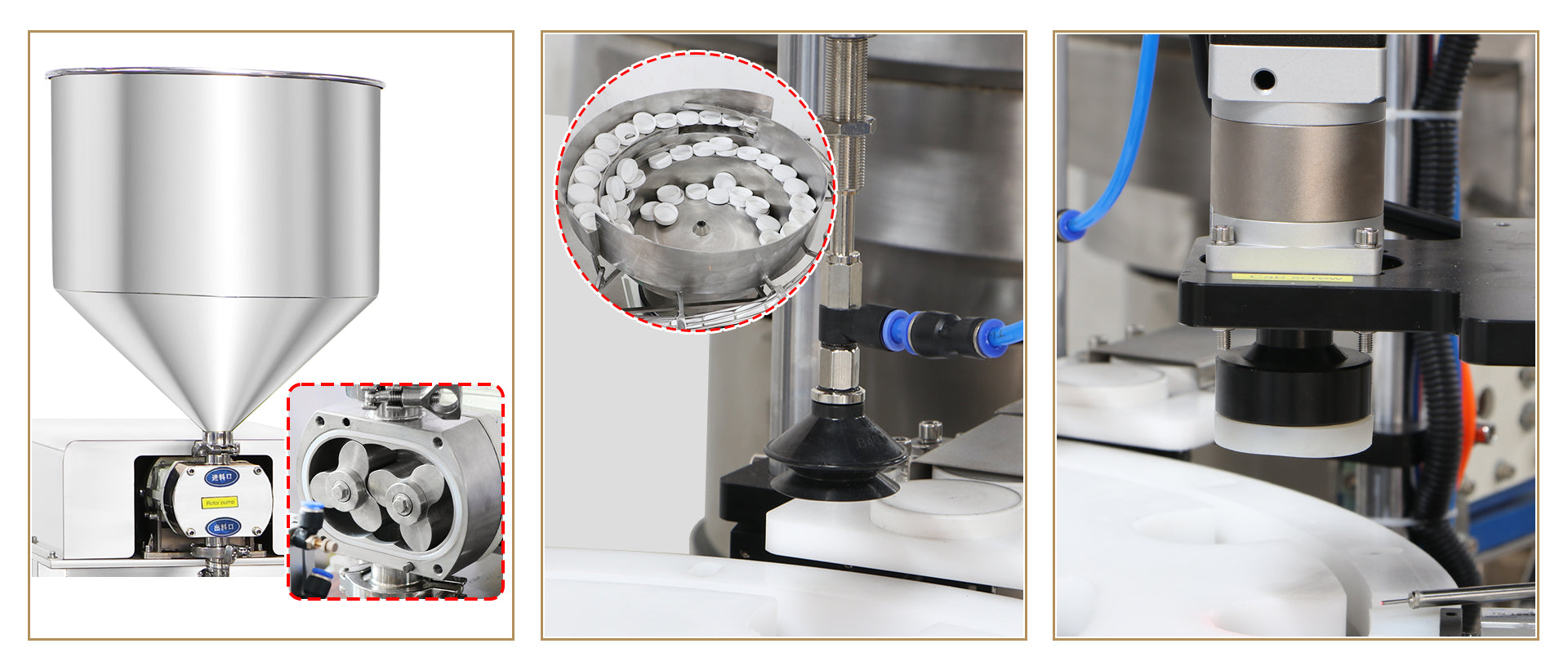 Rotary Pump Paste Filling and Capping Integrated Machine