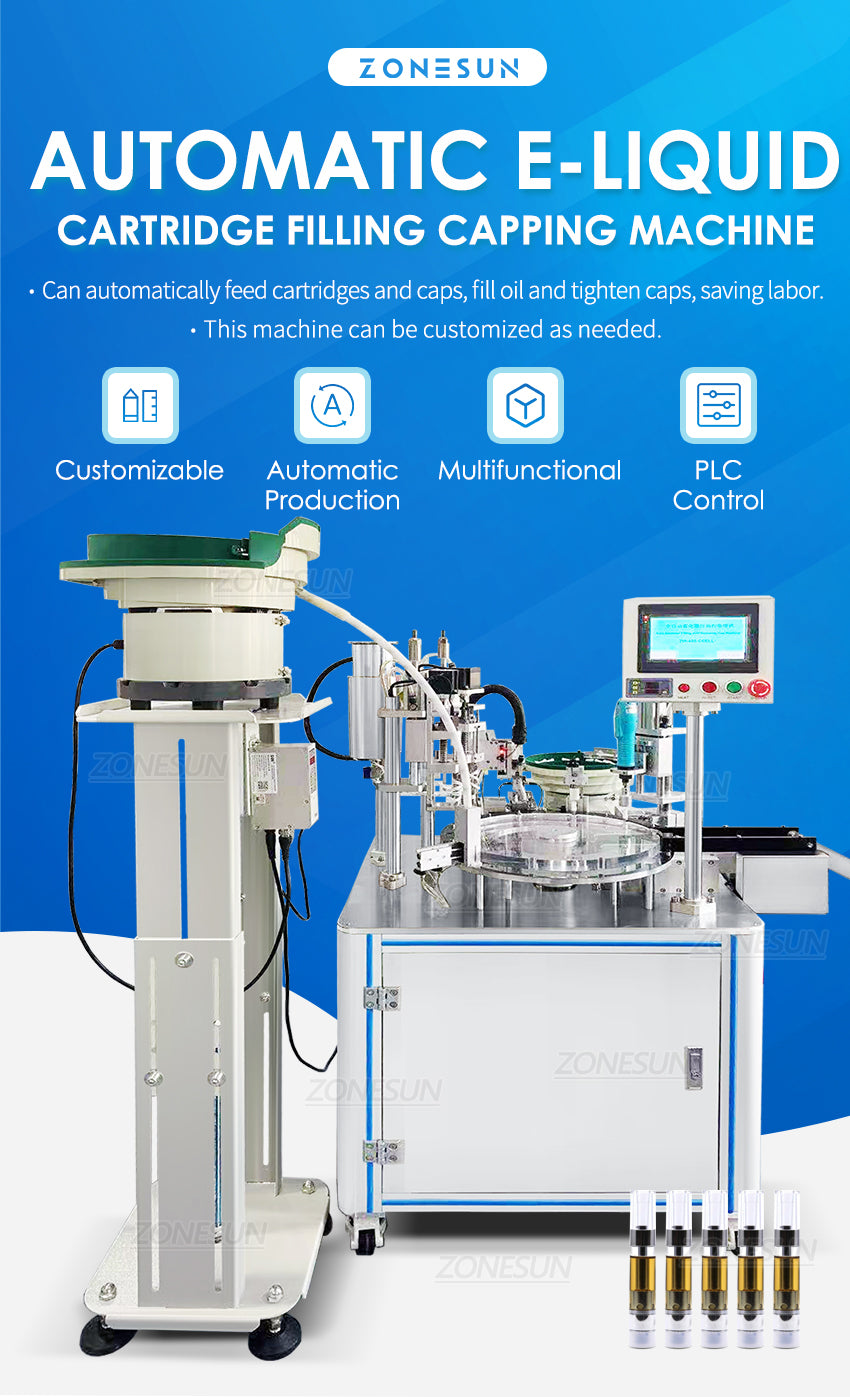 ZONESUN ZS-EL450 Automatic Essential Oil liquid Filling Capping Machine