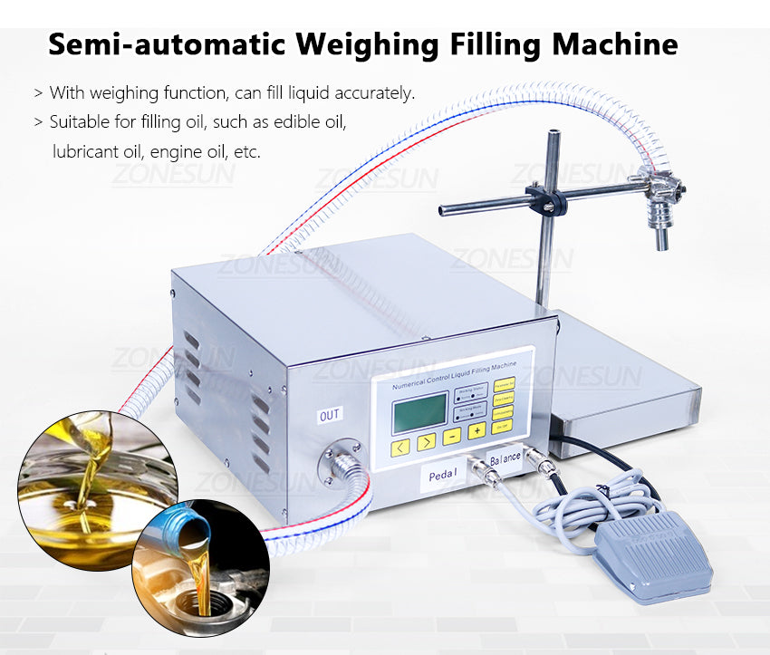 semi automatic oil filling machine