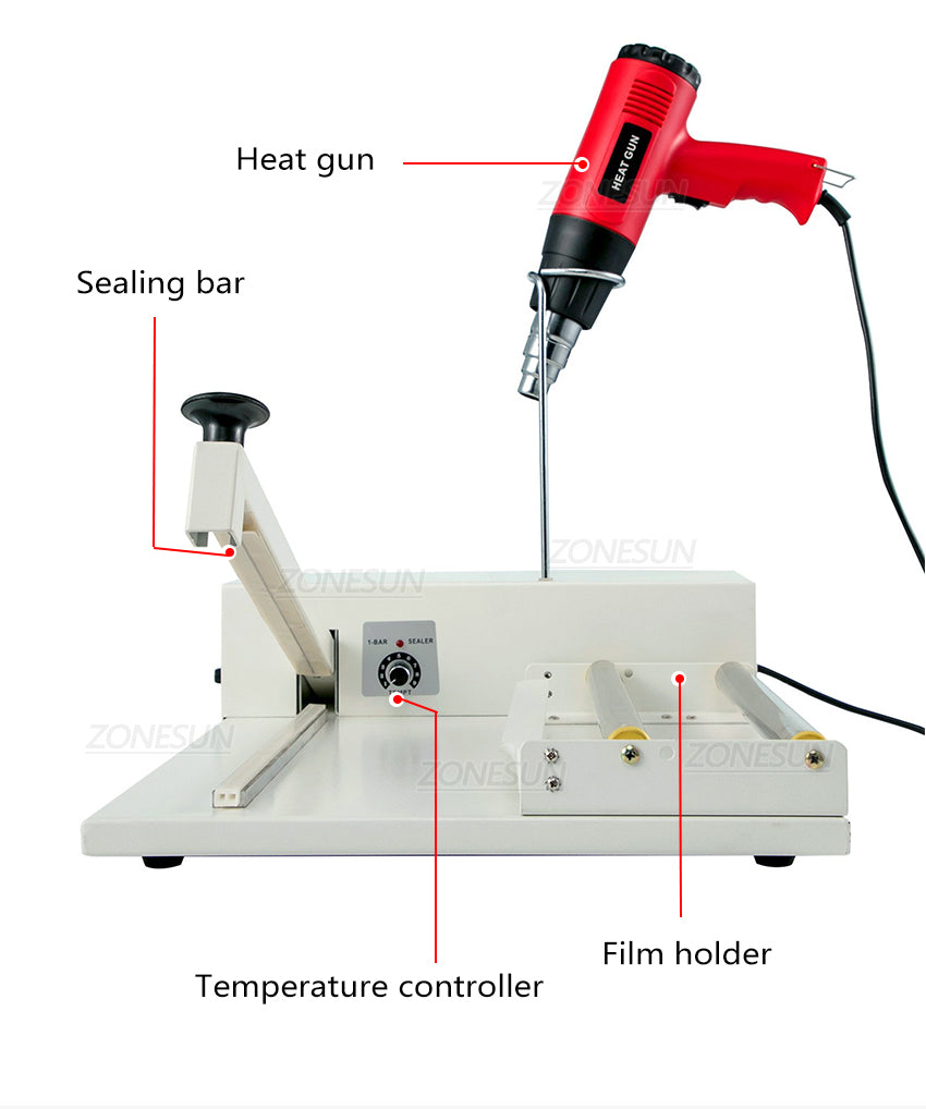 ZONESUN ZS-MSCS1 Heat Gun for Shrink Tubing Vinyl Wrap Heat Sealer Machine