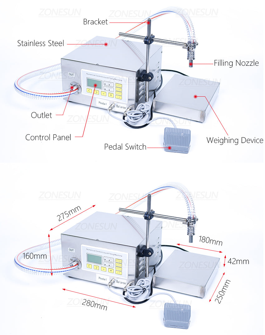 semi automatic oil filling machine