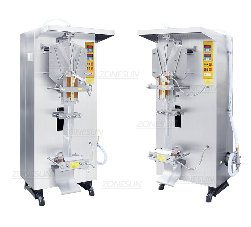 Pouch filling and sealing machine