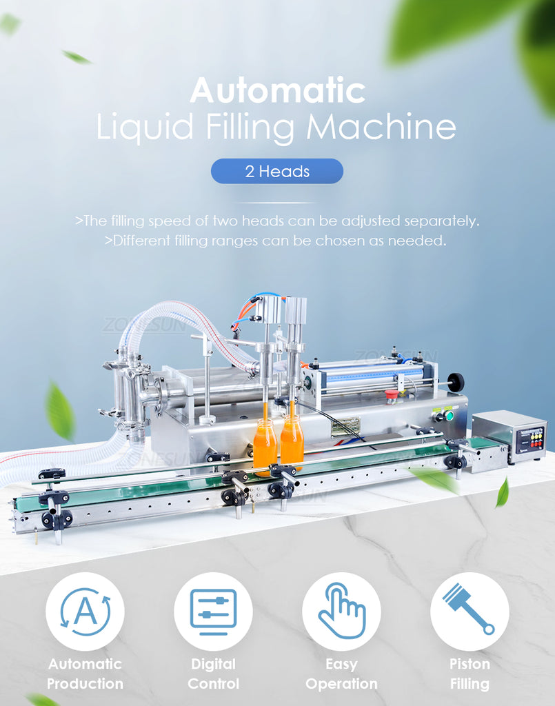 ZONESUN ZS-DTYT2L Automatic Pneumatic Filling Machine Liquid Cosmetic Body Shop Oil Water Bottle Filler Small Production Line