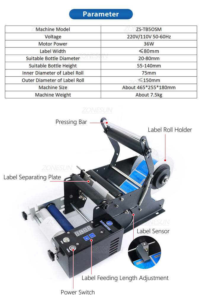 ZONESUN LABELING MACHINE