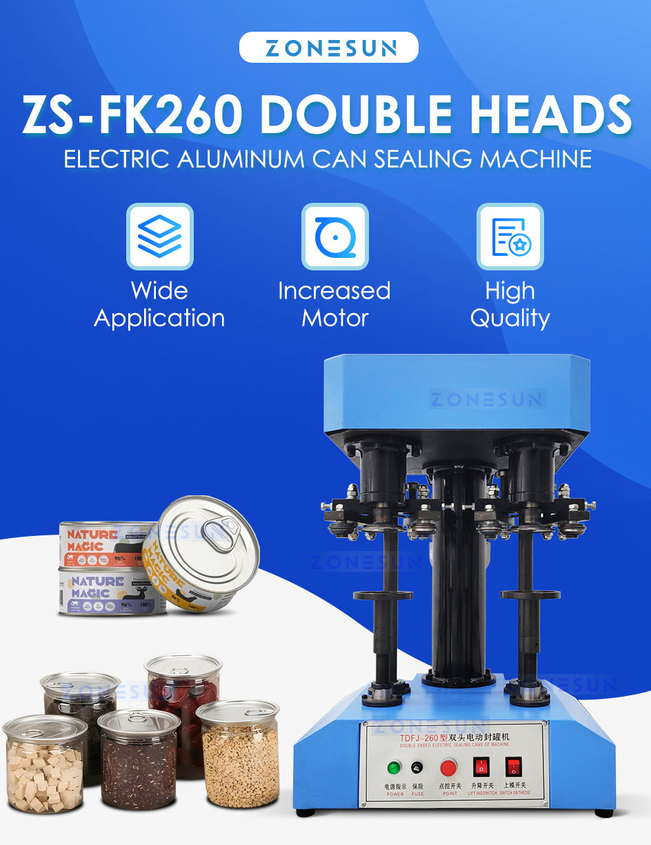 ZOENSUN ZS-FK260  Electric Can Sealing Machine Seamer Machine