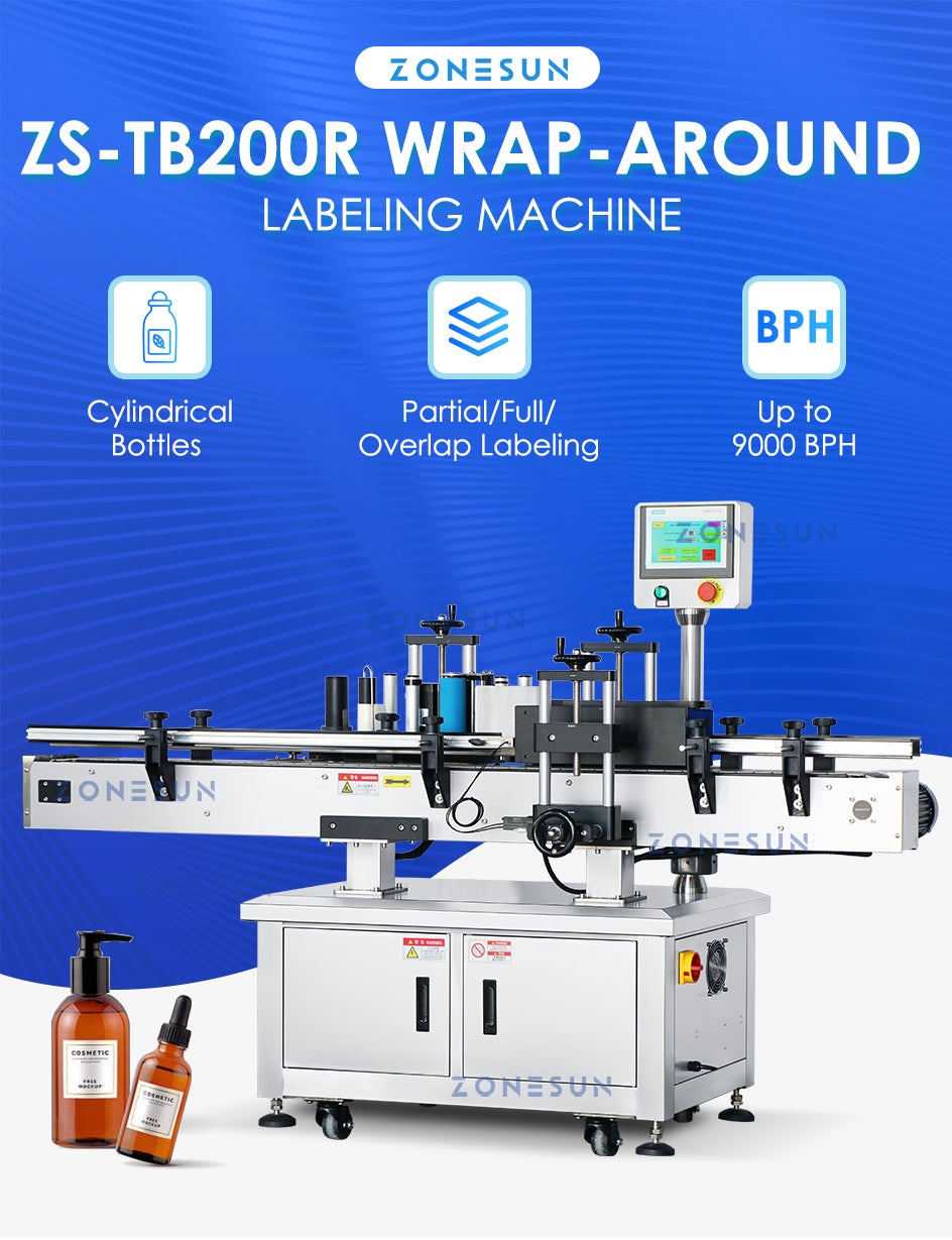 automatic round bottle labeling machine