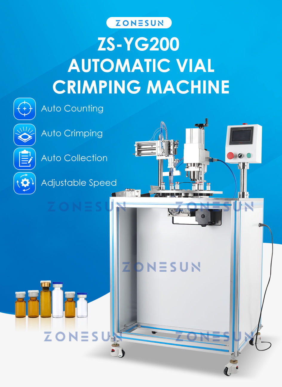 ZONESUN Automatic Vial Penicillin Bottle Filling and Capping Machine ZS-YG200