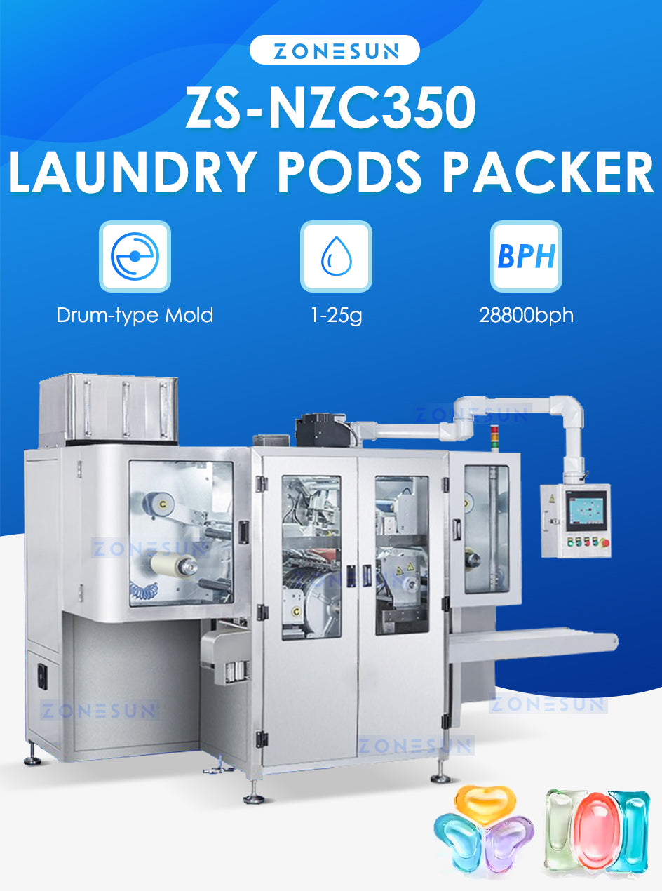 ZONESUN Automatic Laundry Pods Paker Washing Pods Water Soluble Packaging Equipment ZS-NZC350